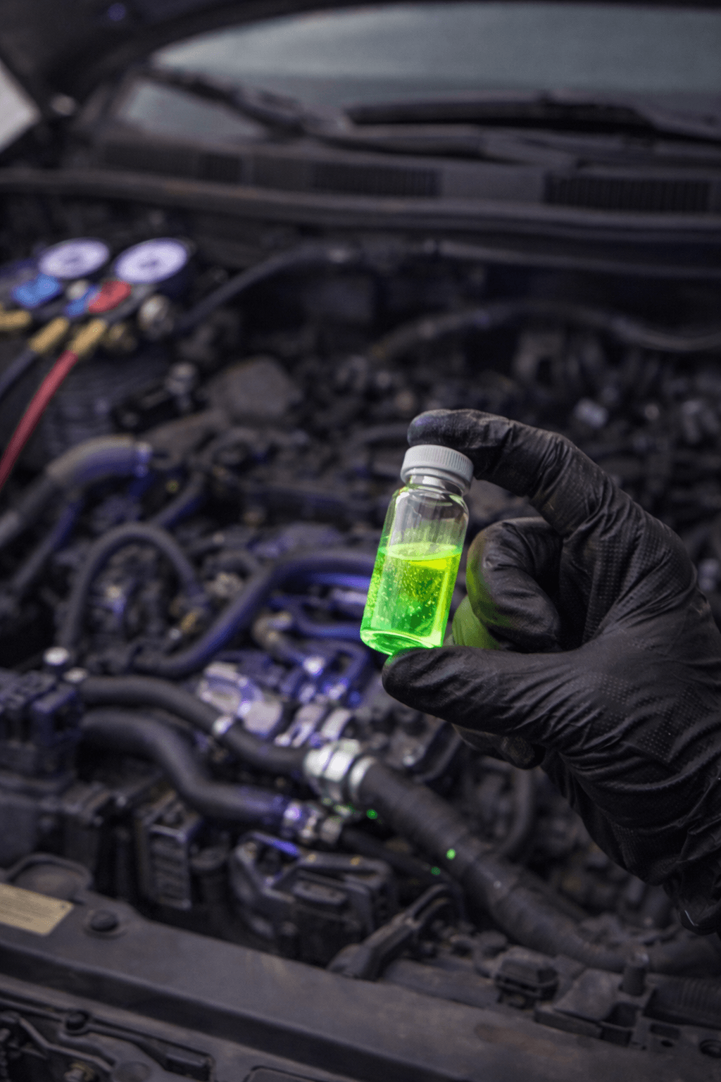 car-air-conditioning-leak-uv-dye